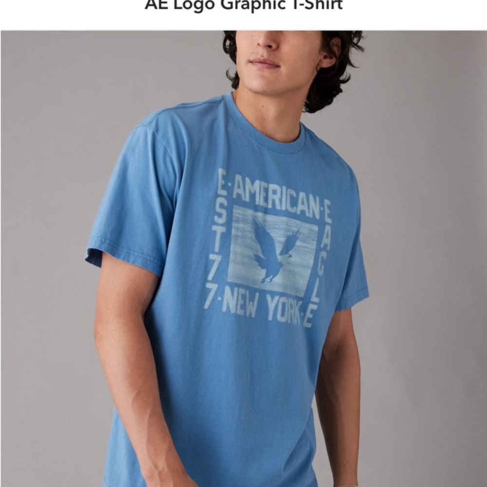American eagle logo graphic tee